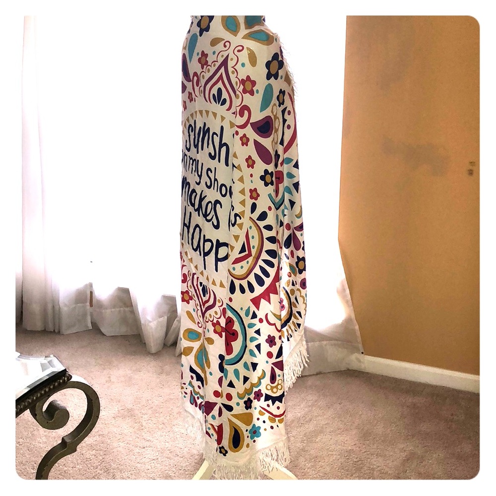 Summer beach shawl